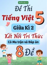 Đề thi môn Tiếng Việt Lớp 5 Giữa học kì 2 KNTT có Ma trận và Đáp án (8 Đề)